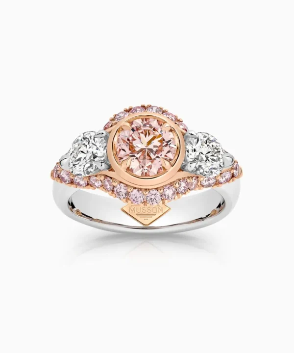Outlet Musson Trilogy Argyle Pink Diamond Ring