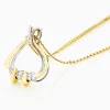 Online Musson Trois Award Winning Diamond Pendant, Yellow & White Gold