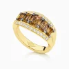 Hot Musson Vivid Bridge Couture Argyle Cognac Diamond Ring