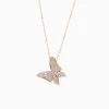 Best Sale Musson White Butterfly Diamond Necklace