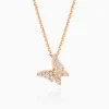 Cheap Musson White Butterfly Diamond Pendant - Petite