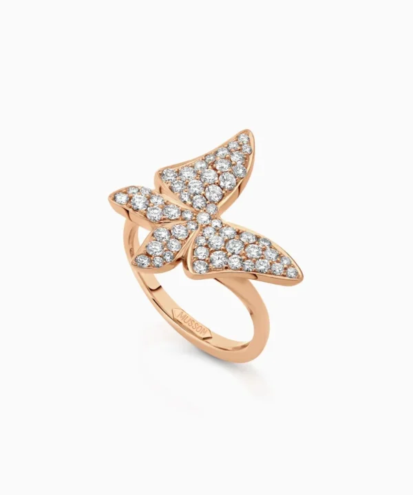 Sale Musson White Butterfly Diamond Ring