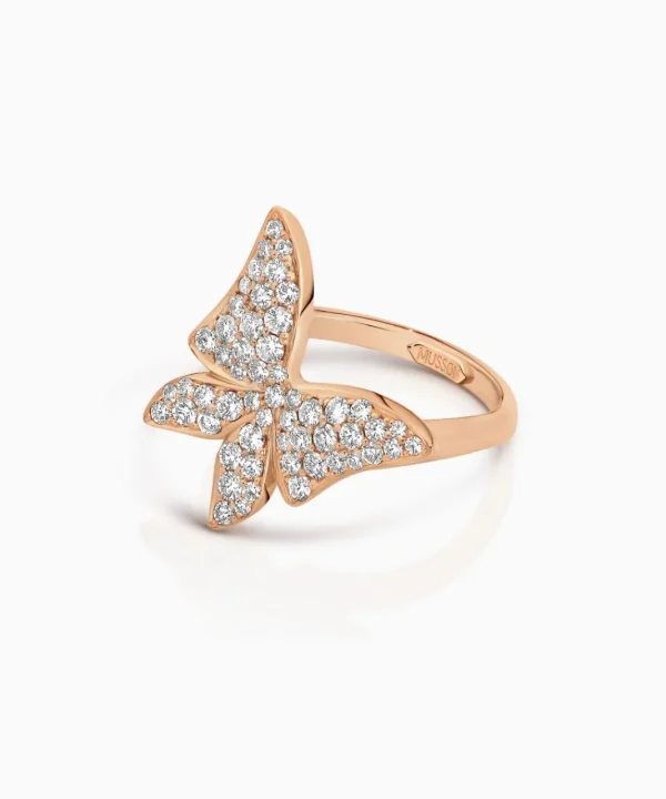 Sale Musson White Butterfly Diamond Ring