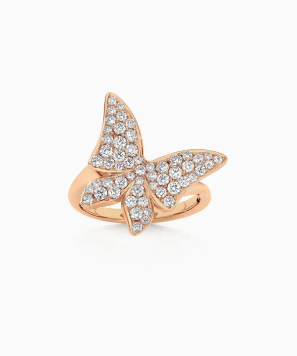 Sale Musson White Butterfly Diamond Ring