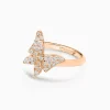 Cheap Musson White Butterfly Diamond Ring - Medio