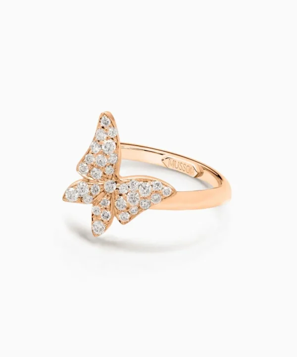 Cheap Musson White Butterfly Diamond Ring - Medio