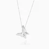 Flash Sale Musson White Butterfly Necklace