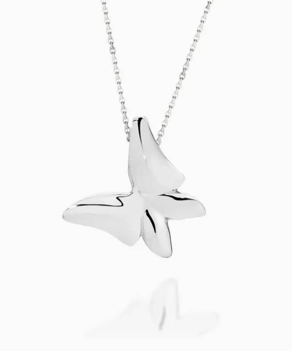Flash Sale Musson White Butterfly Necklace