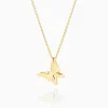 Cheap Musson White Butterfly Necklace - Medio