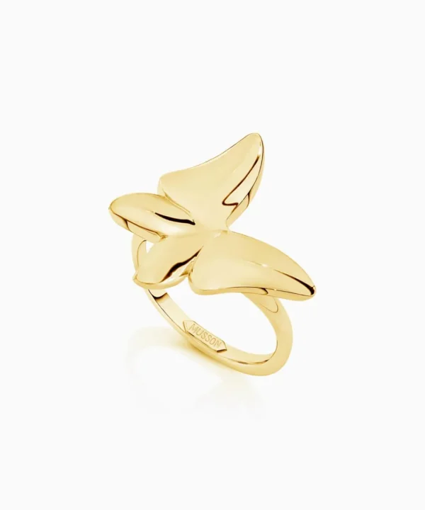 Fashion Musson White Butterfly Ring