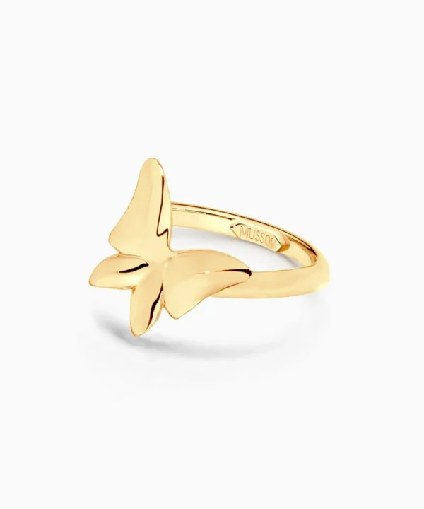 Shop Musson White Butterfly Ring - Medio