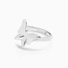 Outlet Musson White Butterfly Ring - Medio