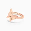 Fashion Musson White Butterfly Ring - Medio